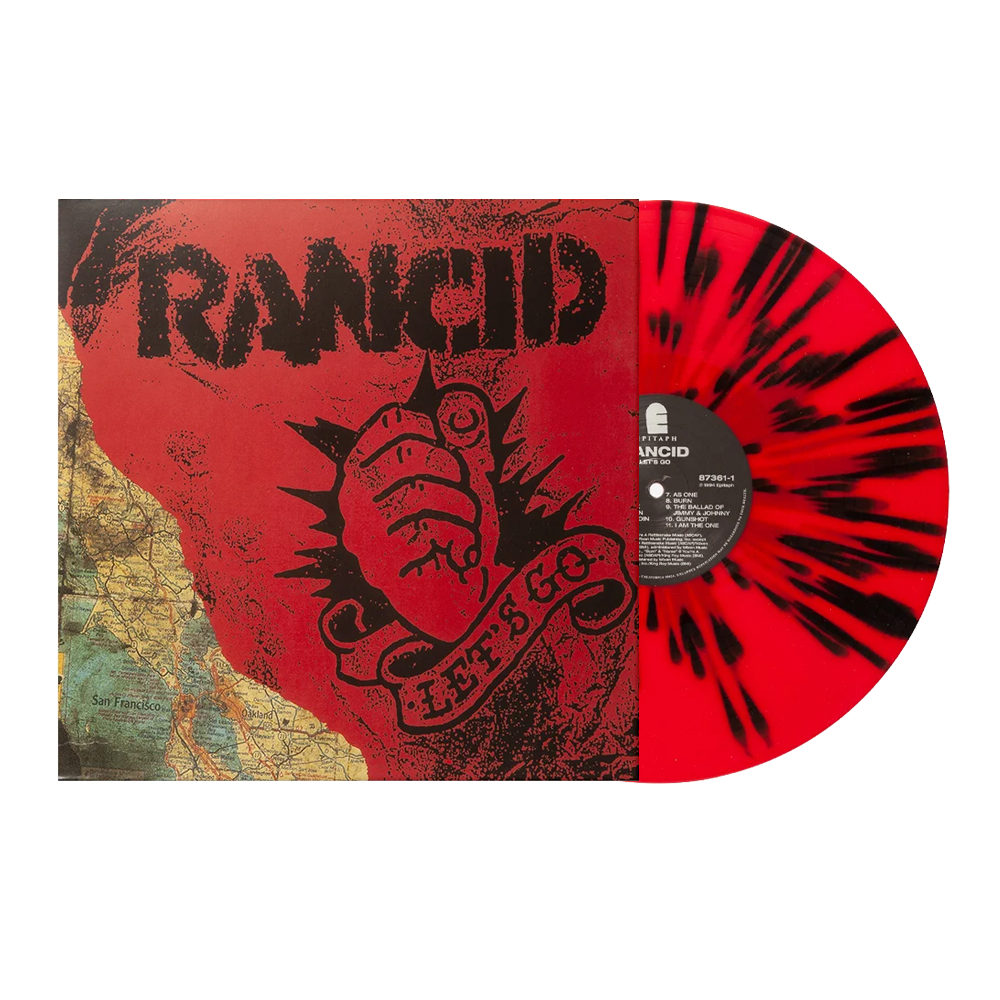 Rancid - Let's Go (Red & Black splatter)