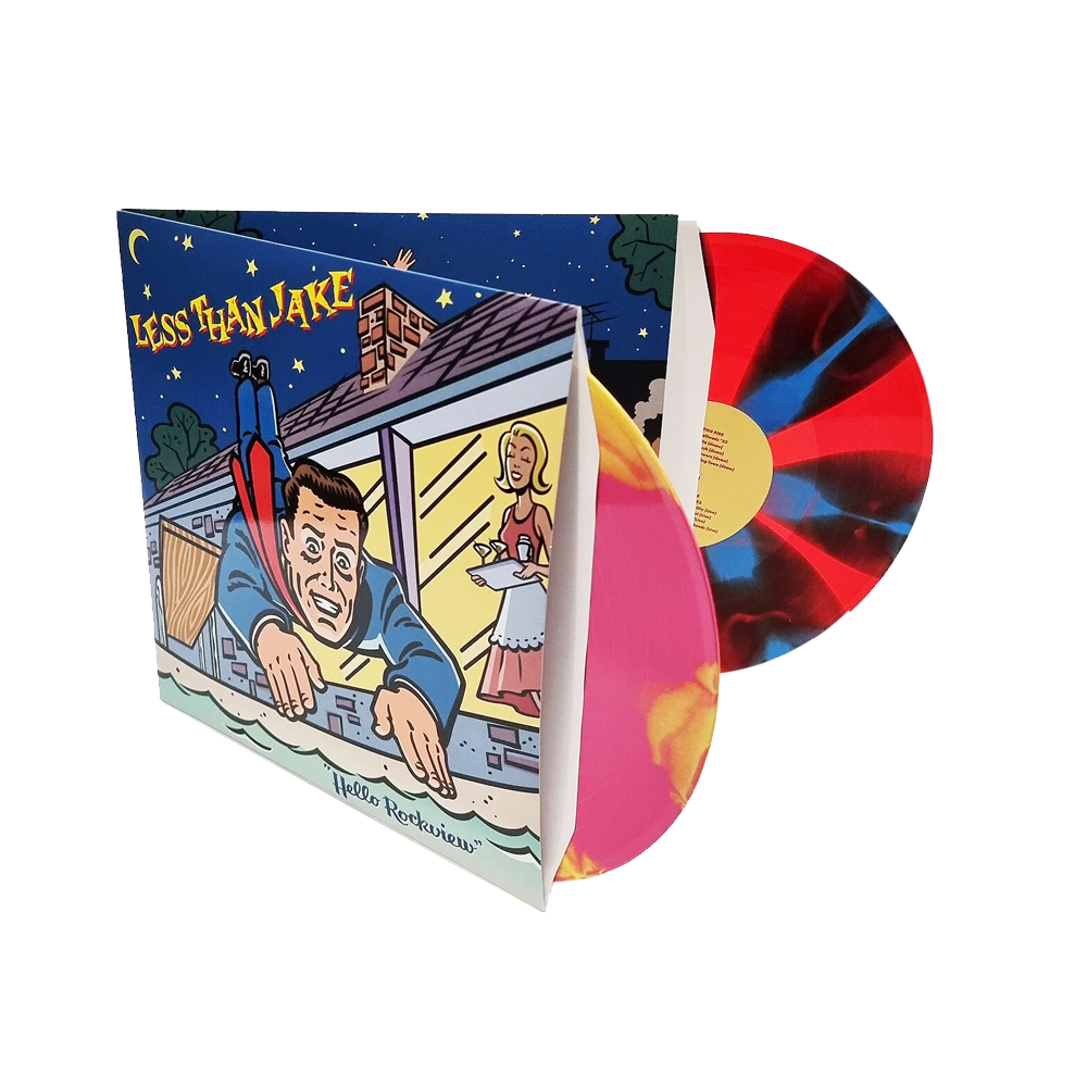 Less Than Jake - Hello Rockview ( 2Lp Pink Yellow & Red Blue Cornetto)